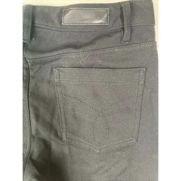 Calvin Klein Jeans Women's Ankle Skinny Pants Black 6 - Picture 4 of 6